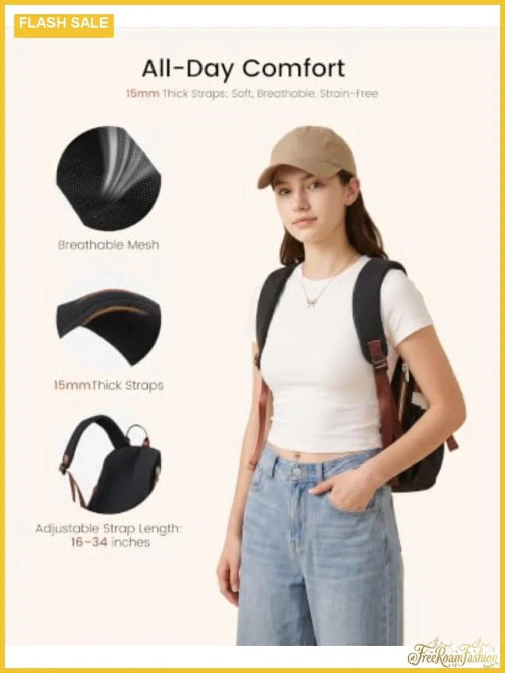 Mini Backpack Purse with 40oz Tumbler Holder, Water-Resistant Polyester